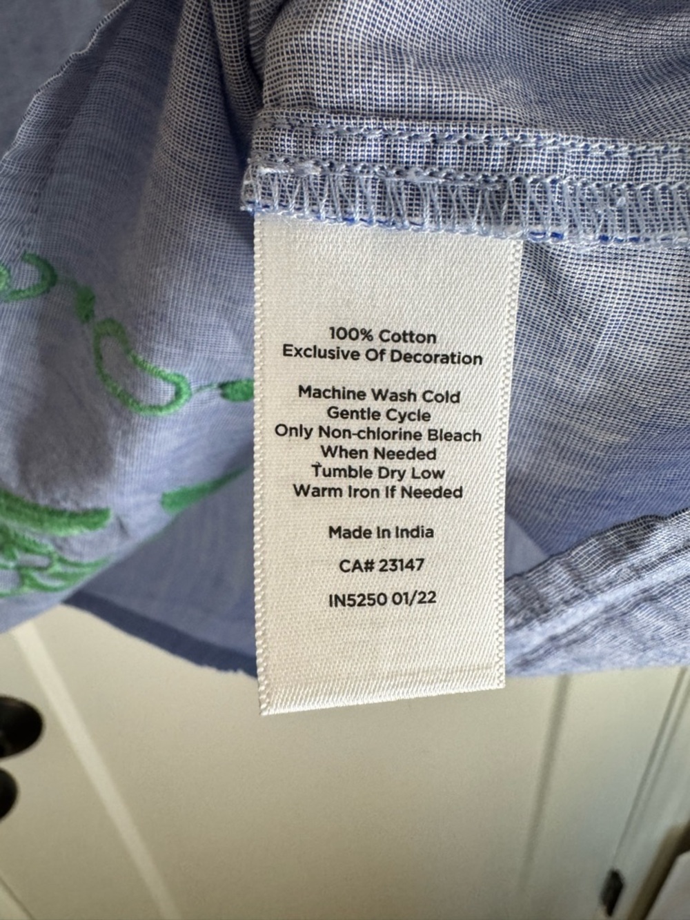 Talbots Cotton Boho Top - Picture 3 of 6